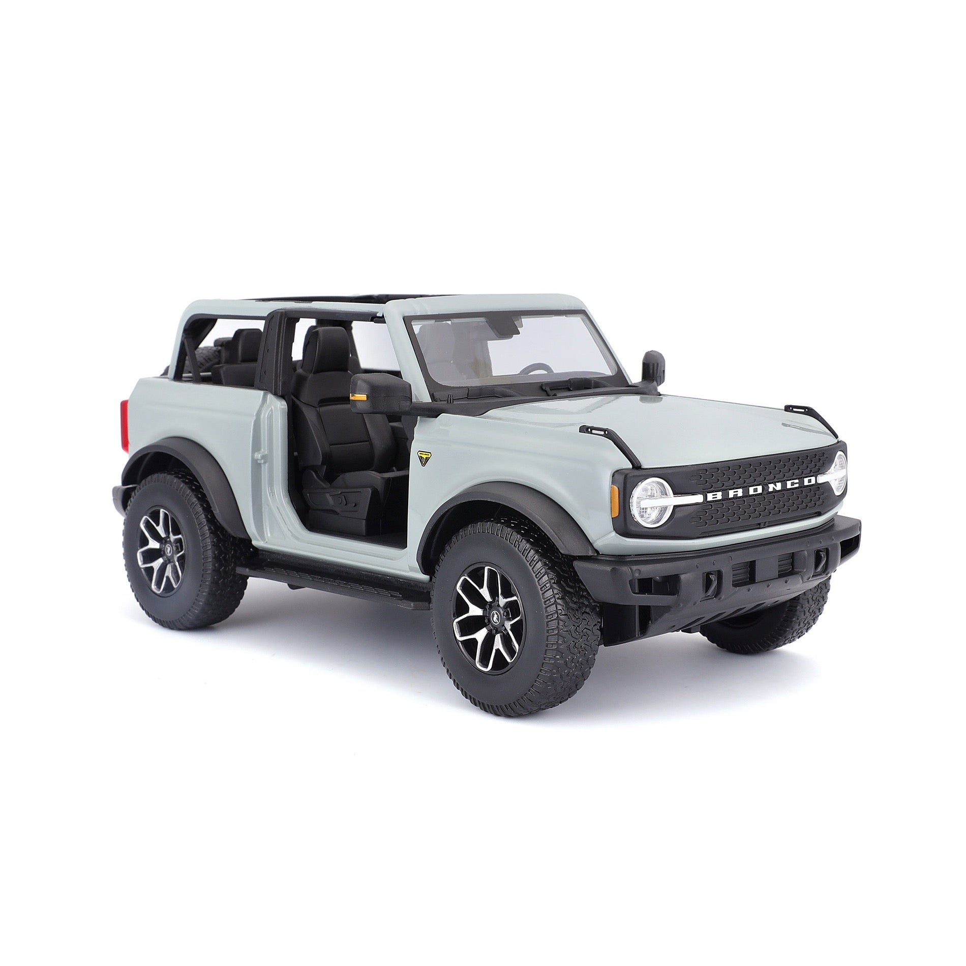 10-31457 Bburago Maisto - Ford Bronco Badlands 2021 (no door), grigia