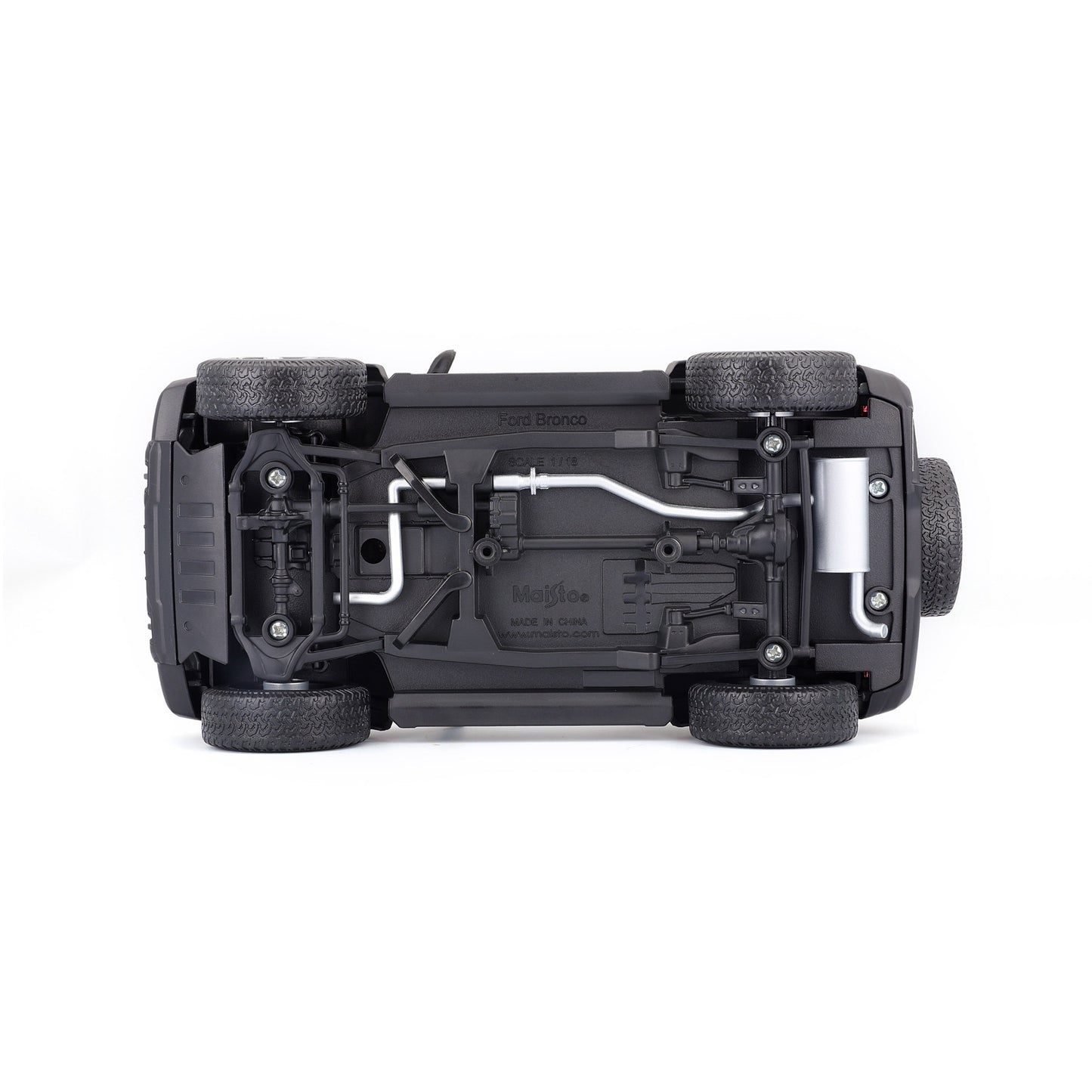 10-31457 Bburago Maisto - Ford Bronco Badlands 2021 (no door), grigia