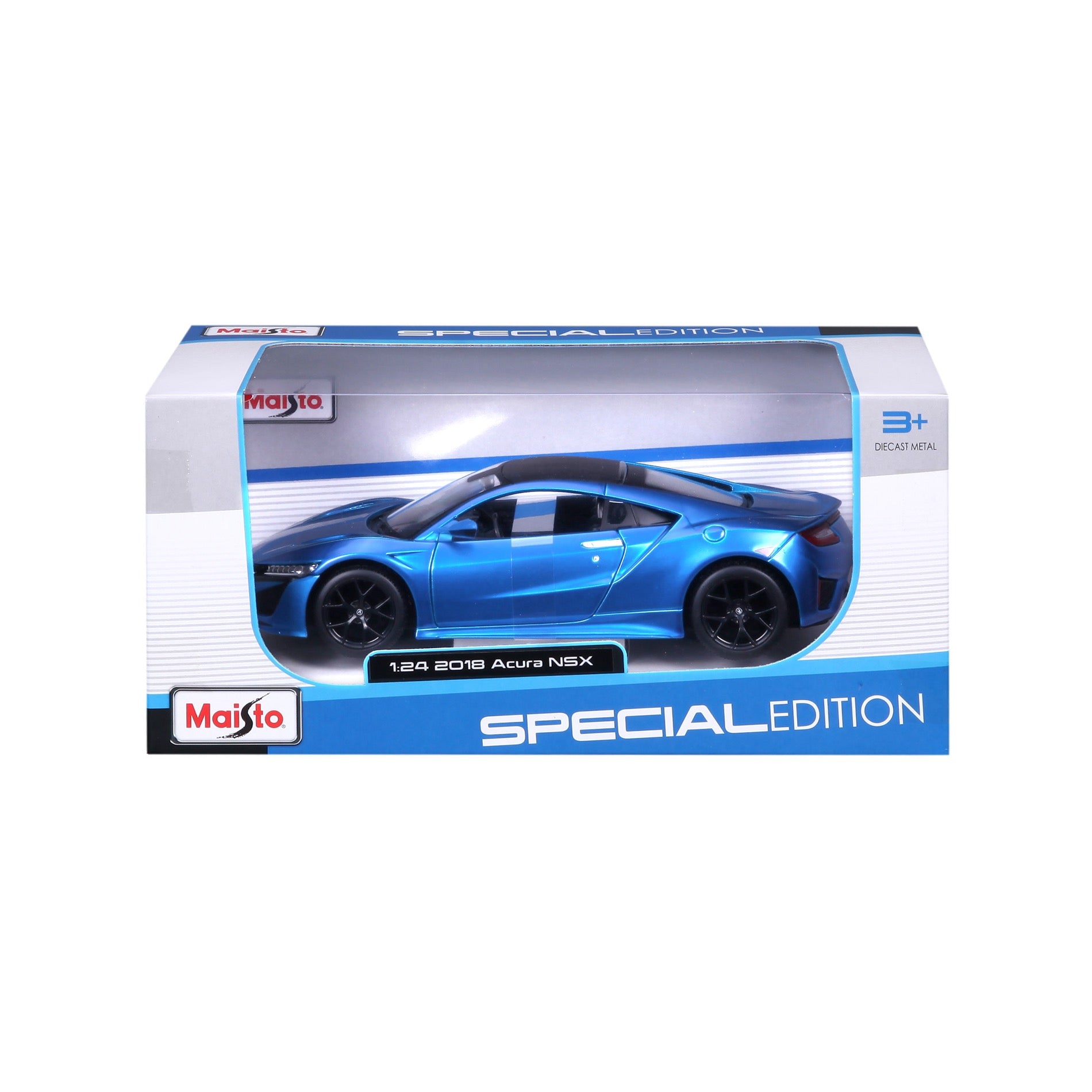 31234 BU -Bburago Maisto  1:24 - 2018 Acura NSX Blu Met.