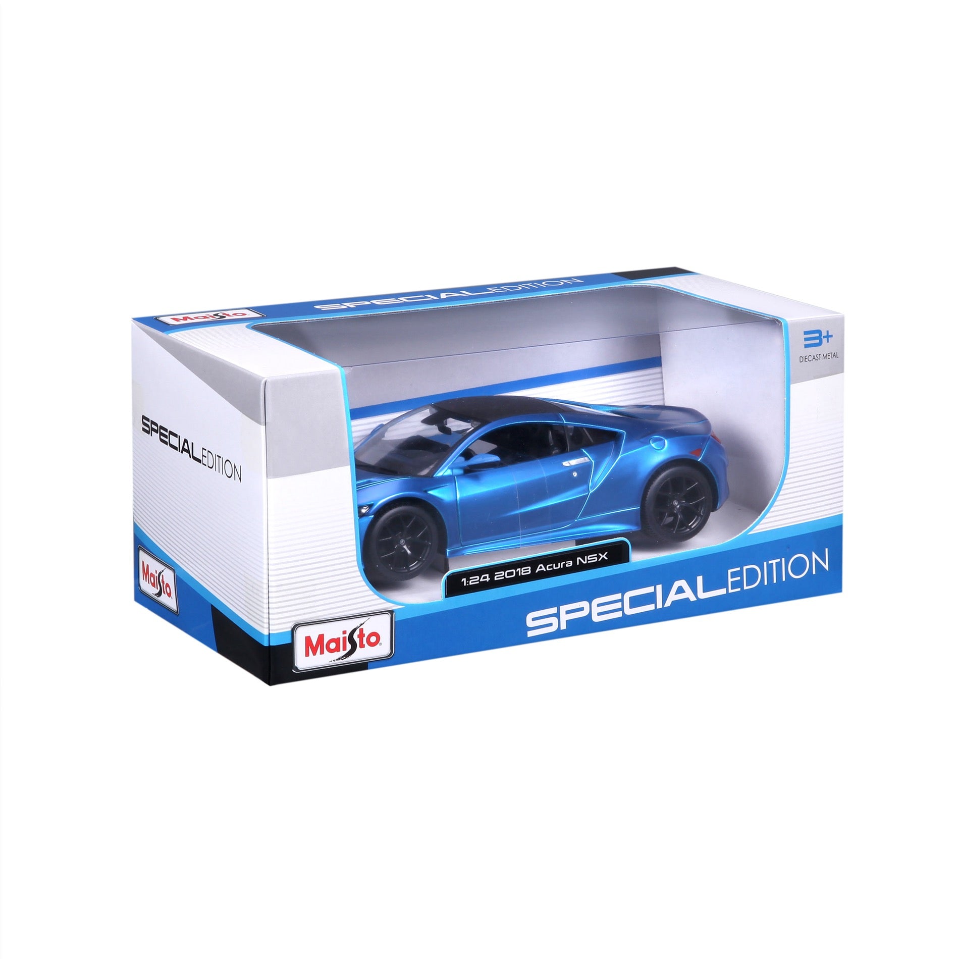 31234 BU -Bburago Maisto  1:24 - 2018 Acura NSX Blu Met.