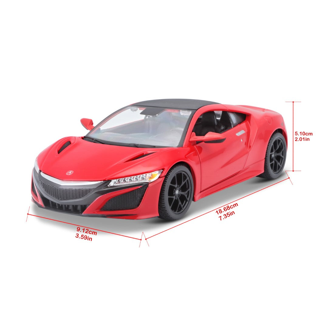 10-31234 Bburago Maisto - Honda Acura NSX, rossa (2018) - Scala 1:24