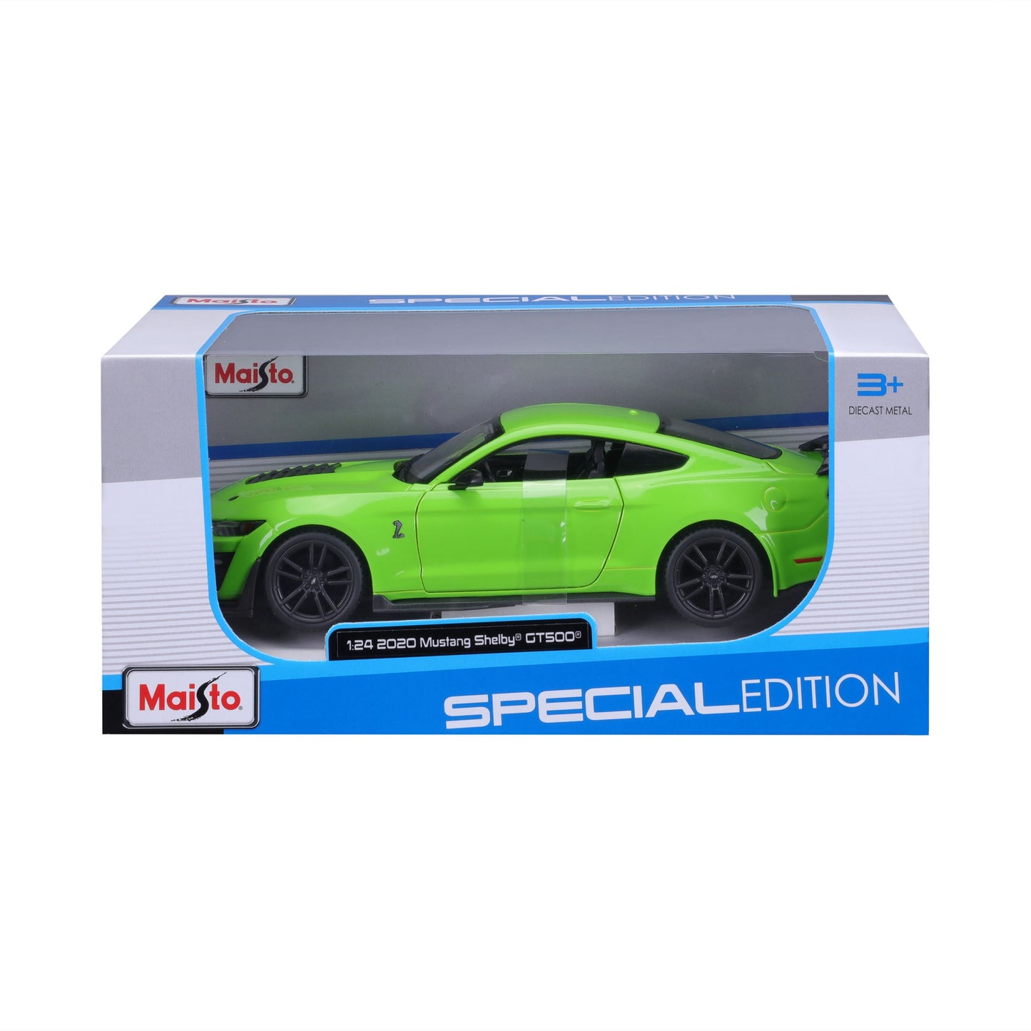 31532 GN Bburago Maisto -Ford Mustang Shelby GT500 (2020), verde -1:24