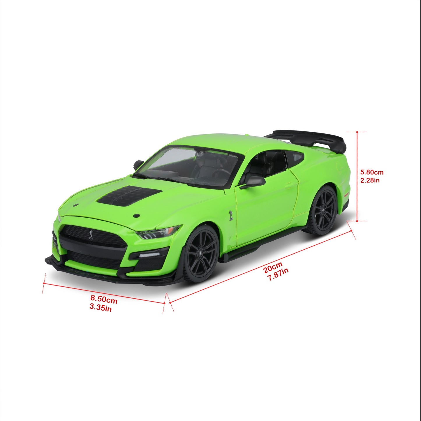31532 GN Bburago Maisto -Ford Mustang Shelby GT500 (2020), verde -1:24