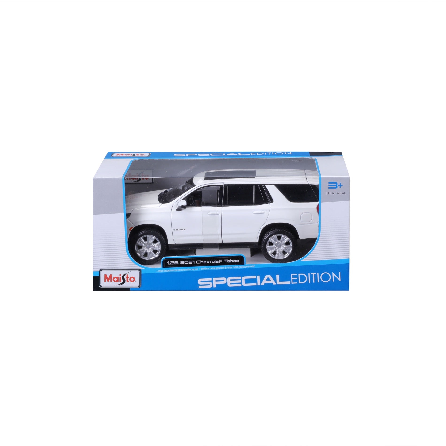 10-31533 Bburago Maisto - Chevrolet Tahoe (2021), bianca - Scala 1:26