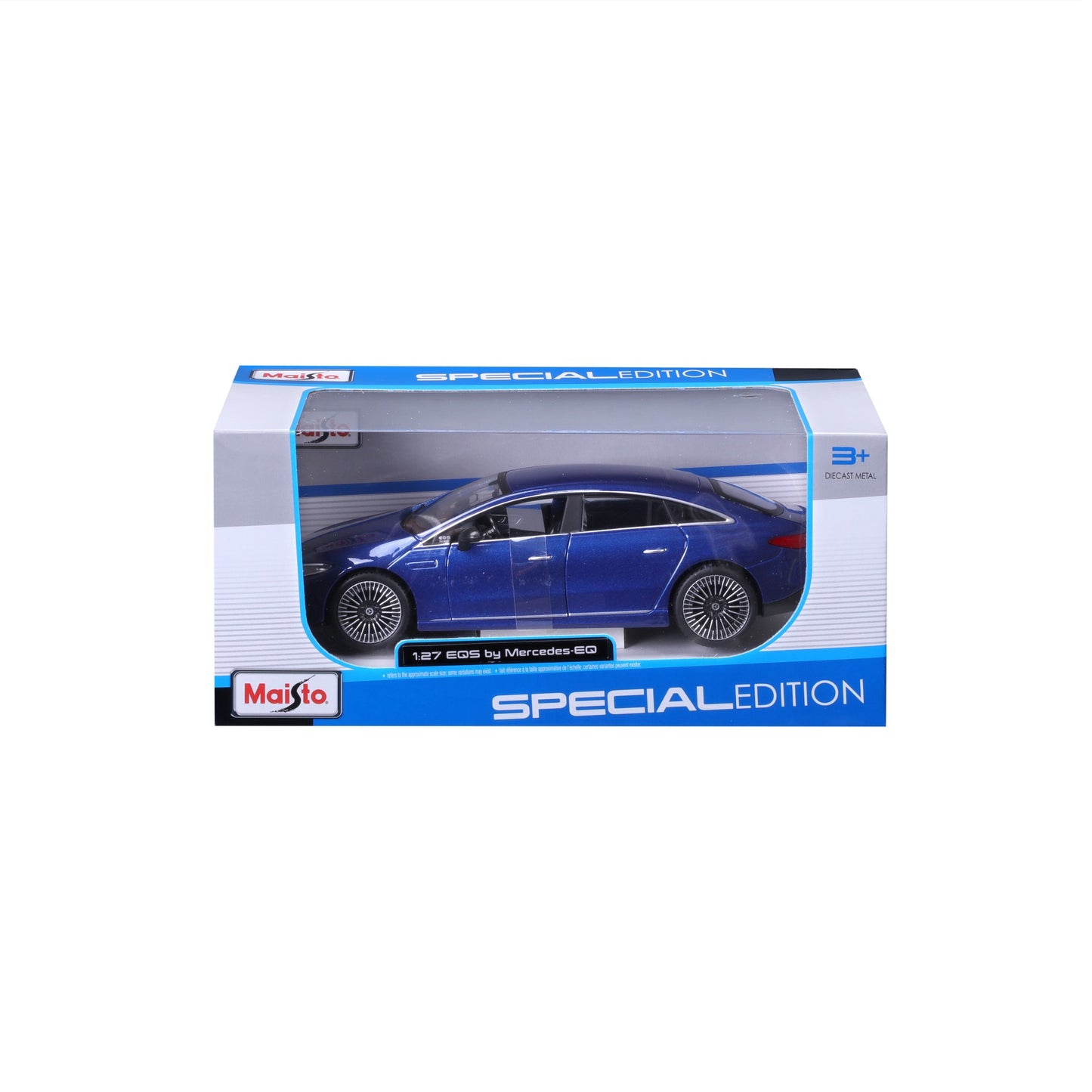 10-2902 BU Bburago Maisto - Mercedes-Benz EQS (2022), blu - Scala 1:24