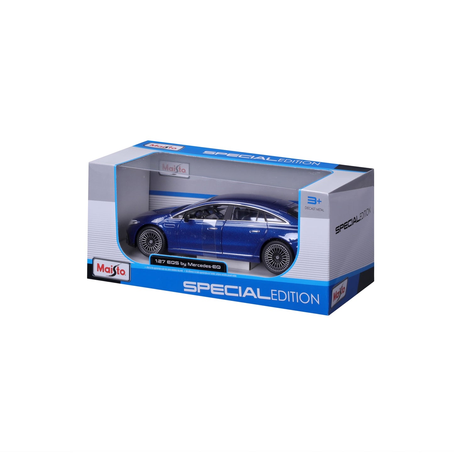 10-2902 BU Bburago Maisto - Mercedes-Benz EQS (2022), blu - Scala 1:24