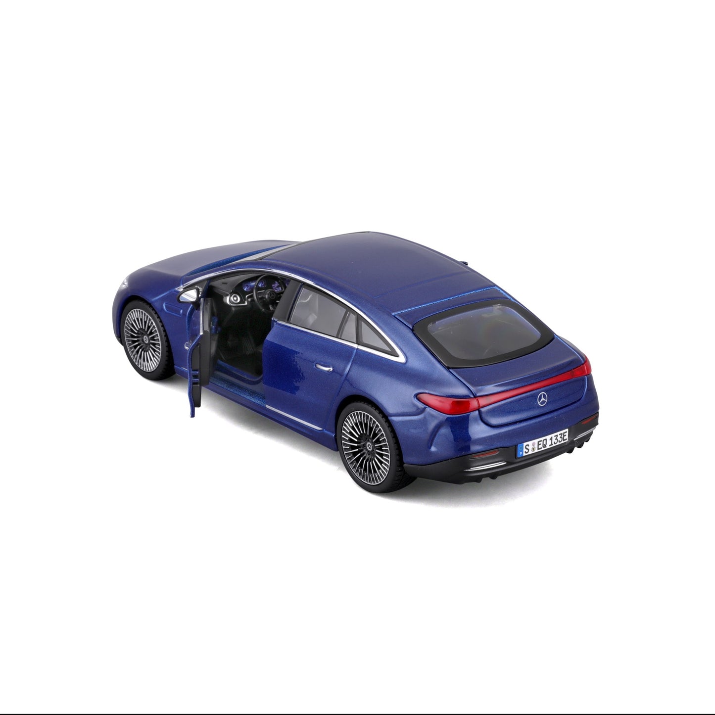 10-2902 BU Bburago Maisto - Mercedes-Benz EQS (2022), blu - Scala 1:24