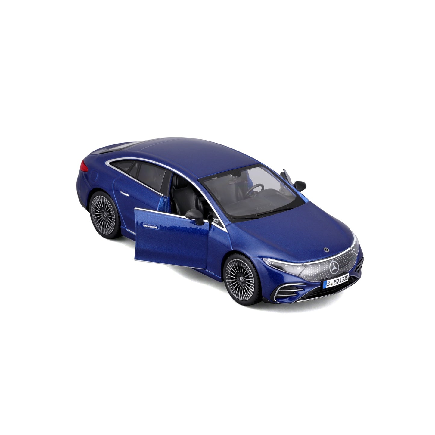 10-2902 BU Bburago Maisto - Mercedes-Benz EQS (2022), blu - Scala 1:24