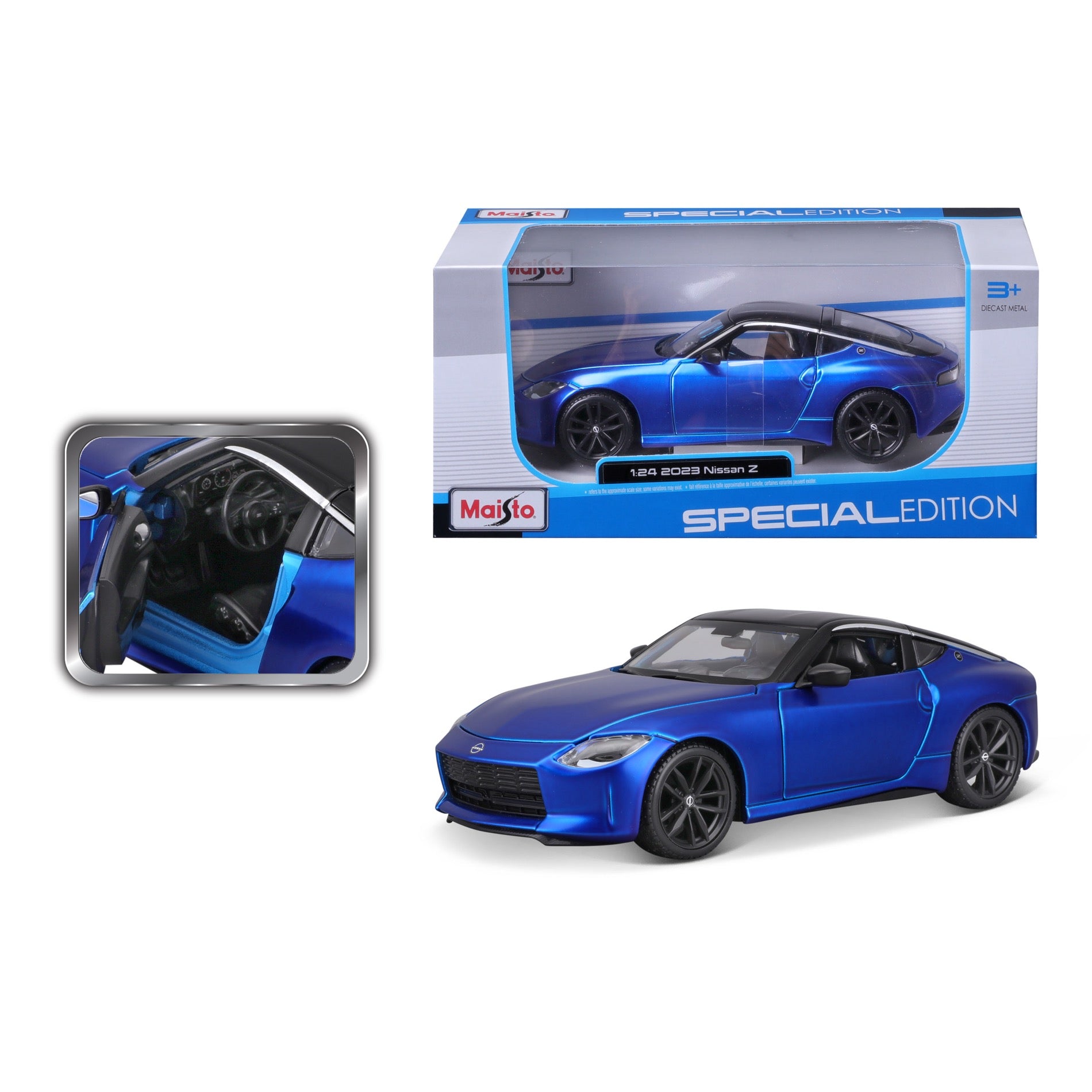 10-32904 BU Bburago Maisto - Nissan Z (2023), blu - Scala 1:24