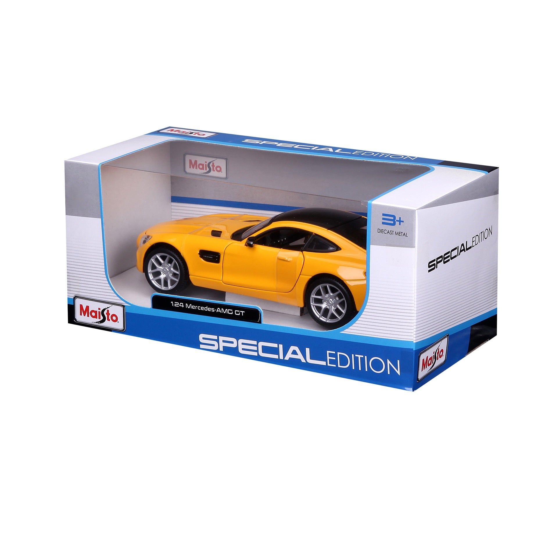 10-31134 Bburago Maisto - Mercedes-Benz AMG GT, gialla - Scala 1:24