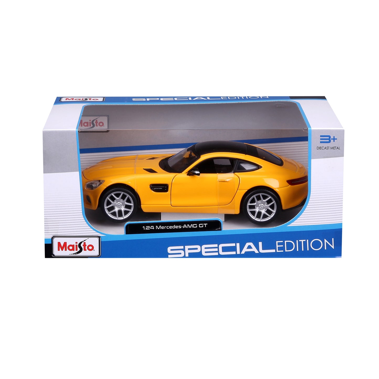 10-31134 Bburago Maisto - Mercedes-Benz AMG GT, gialla - Scala 1:24