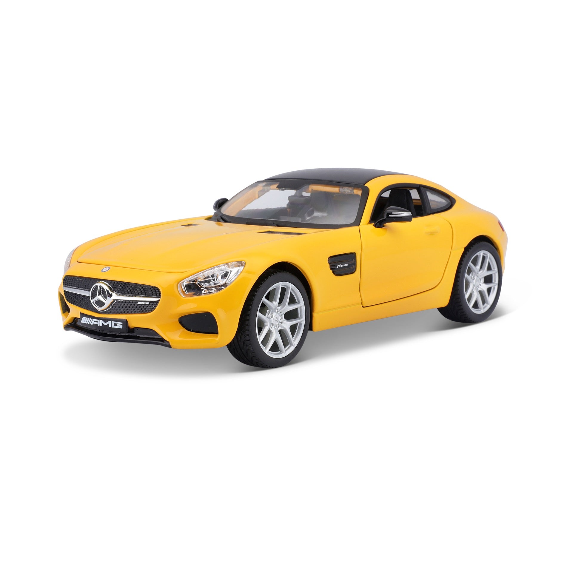 10-31134 Bburago Maisto - Mercedes-Benz AMG GT, gialla - Scala 1:24