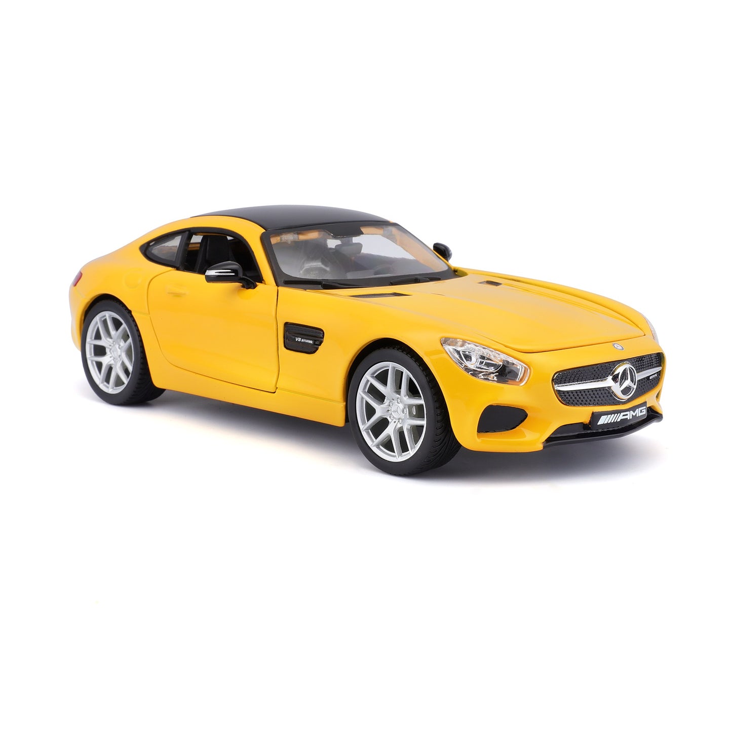 10-31134 Bburago Maisto - Mercedes-Benz AMG GT, gialla - Scala 1:24
