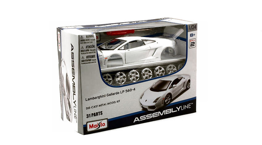 39291 Bburago - Maisto Model kit - Lamborghini Gallardo LP560-4, bianca