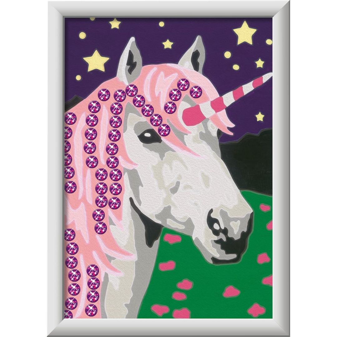 23816 Ravensburger: CreArt - Unicorno con brillanti - Serie E Classic