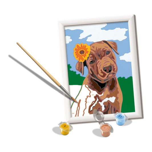 23939 Ravensburger: CreArt  - Cucciolo con fiore - Serie E Classic