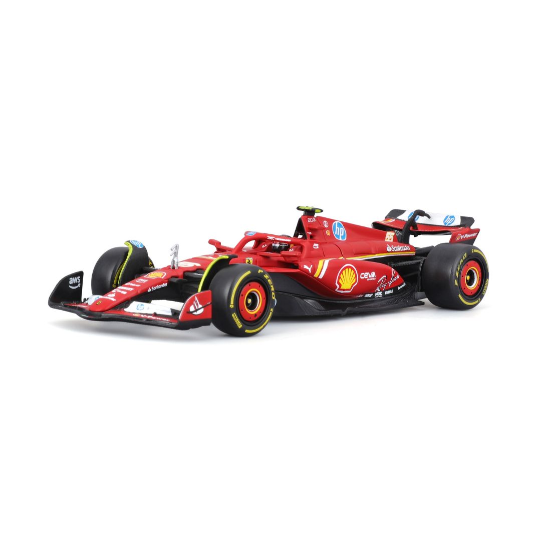 18-36843S Bburago Ferrari F1 SF-24  #55 Sainz con casco 1:43