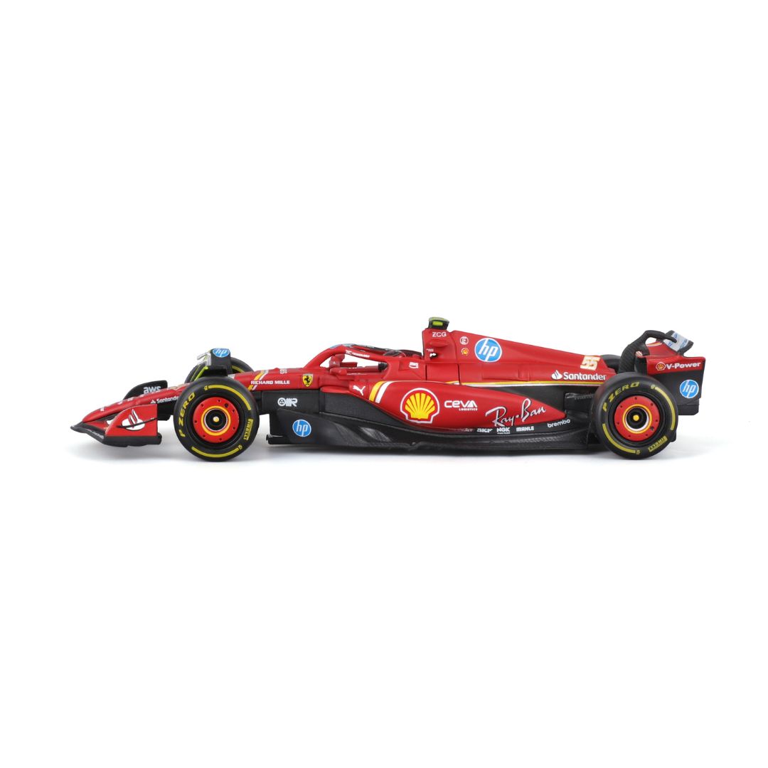 18-36843S Bburago Ferrari F1 SF-24  #55 Sainz con casco 1:43