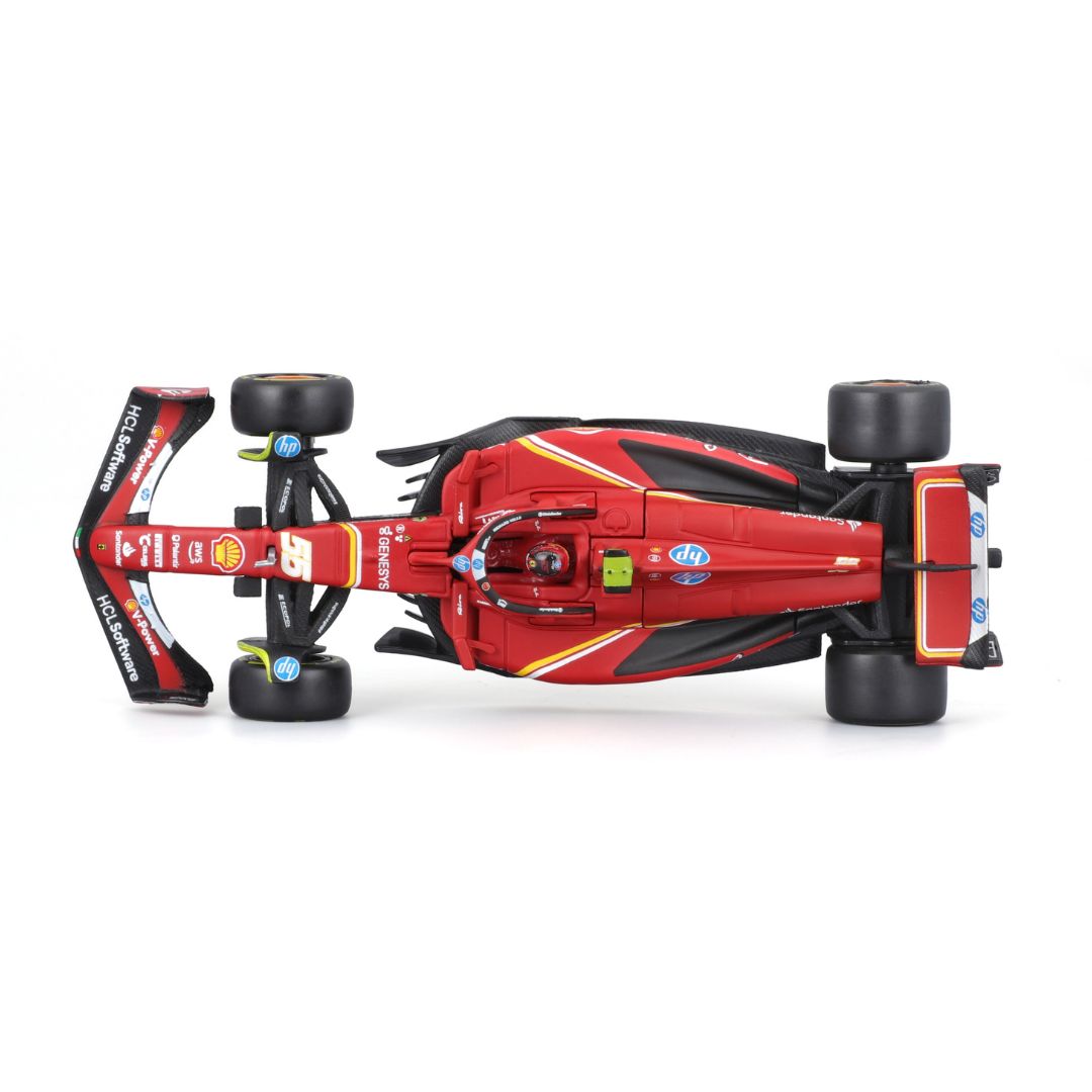 18-36843S Bburago Ferrari F1 SF-24  #55 Sainz con casco 1:43
