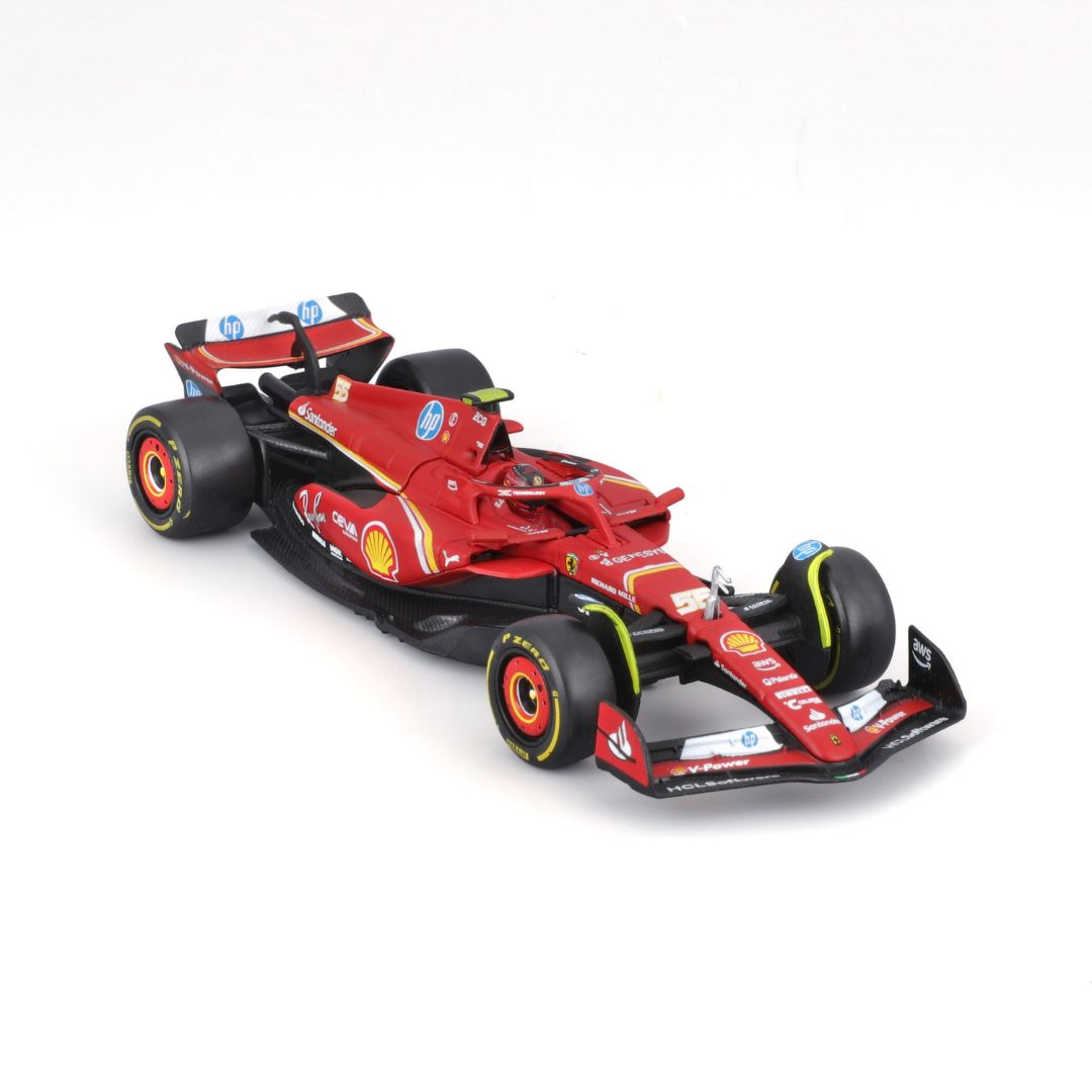 18-36843S Bburago Ferrari F1 SF-24  #55 Sainz con casco 1:43