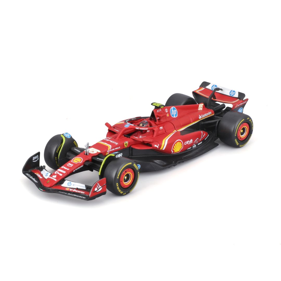18-36843S Bburago Ferrari F1 SF-24  #55 Sainz con casco 1:43