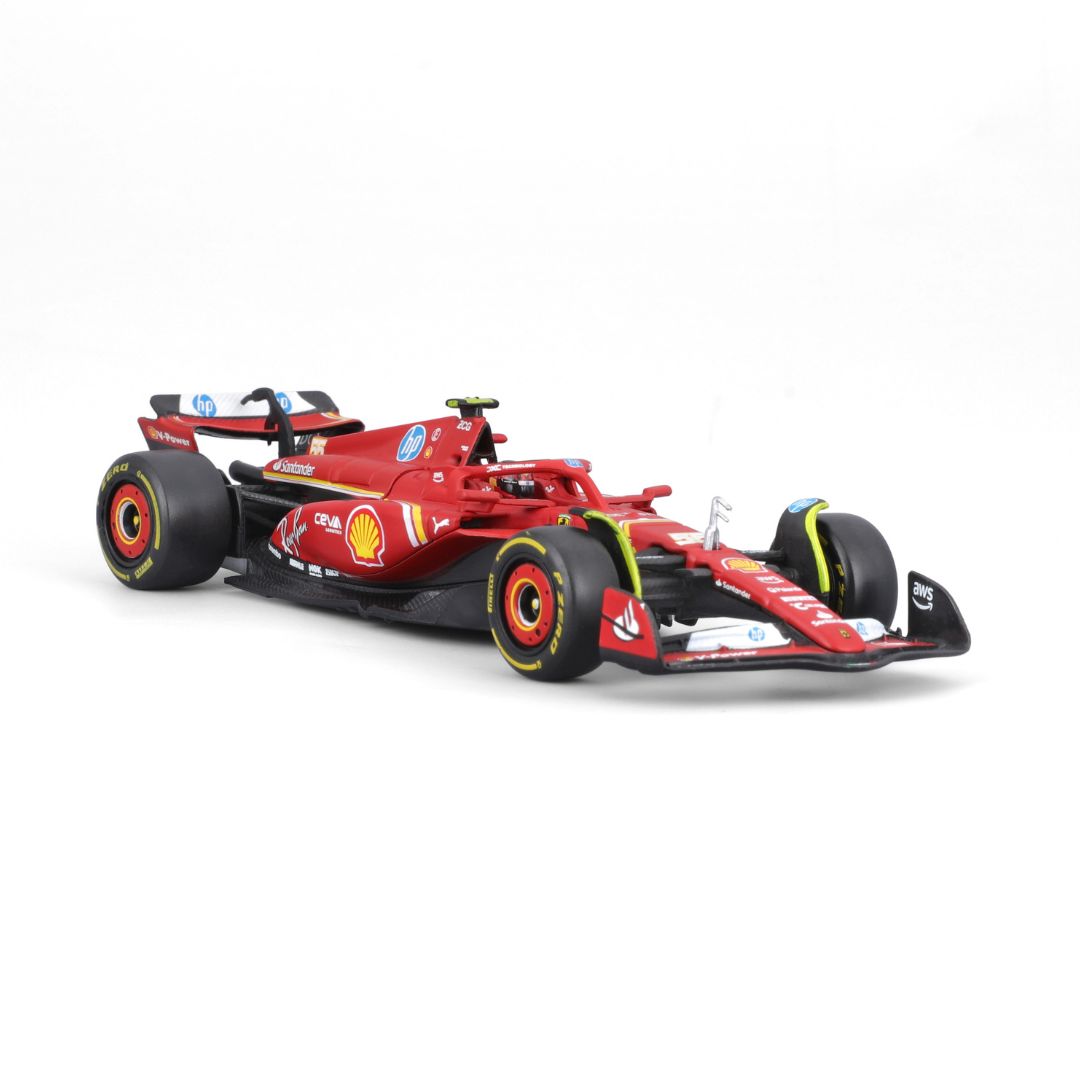 18-36843S Bburago Ferrari F1 SF-24  #55 Sainz con casco 1:43