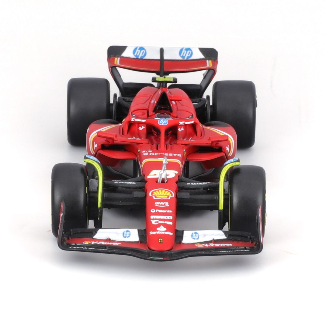 18-36843S Bburago Ferrari F1 SF-24  #55 Sainz con casco 1:43