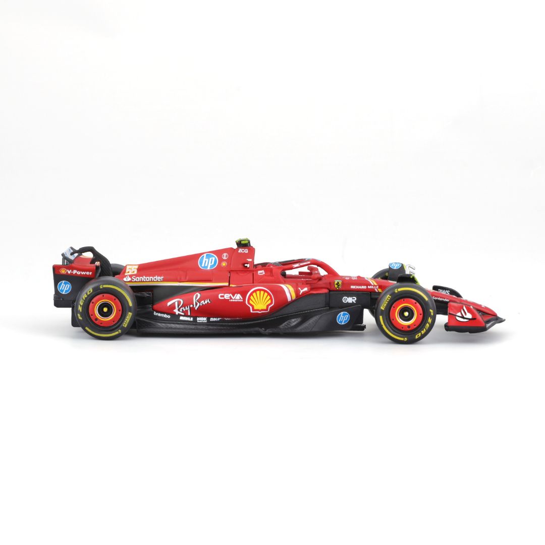 18-36843S Bburago Ferrari F1 SF-24  #55 Sainz con casco 1:43