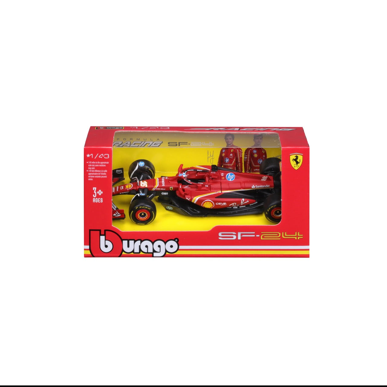 *18-36844L Bburago Formula Racing F1 Ferrari SF-24 #16 Leclerc - 1:43