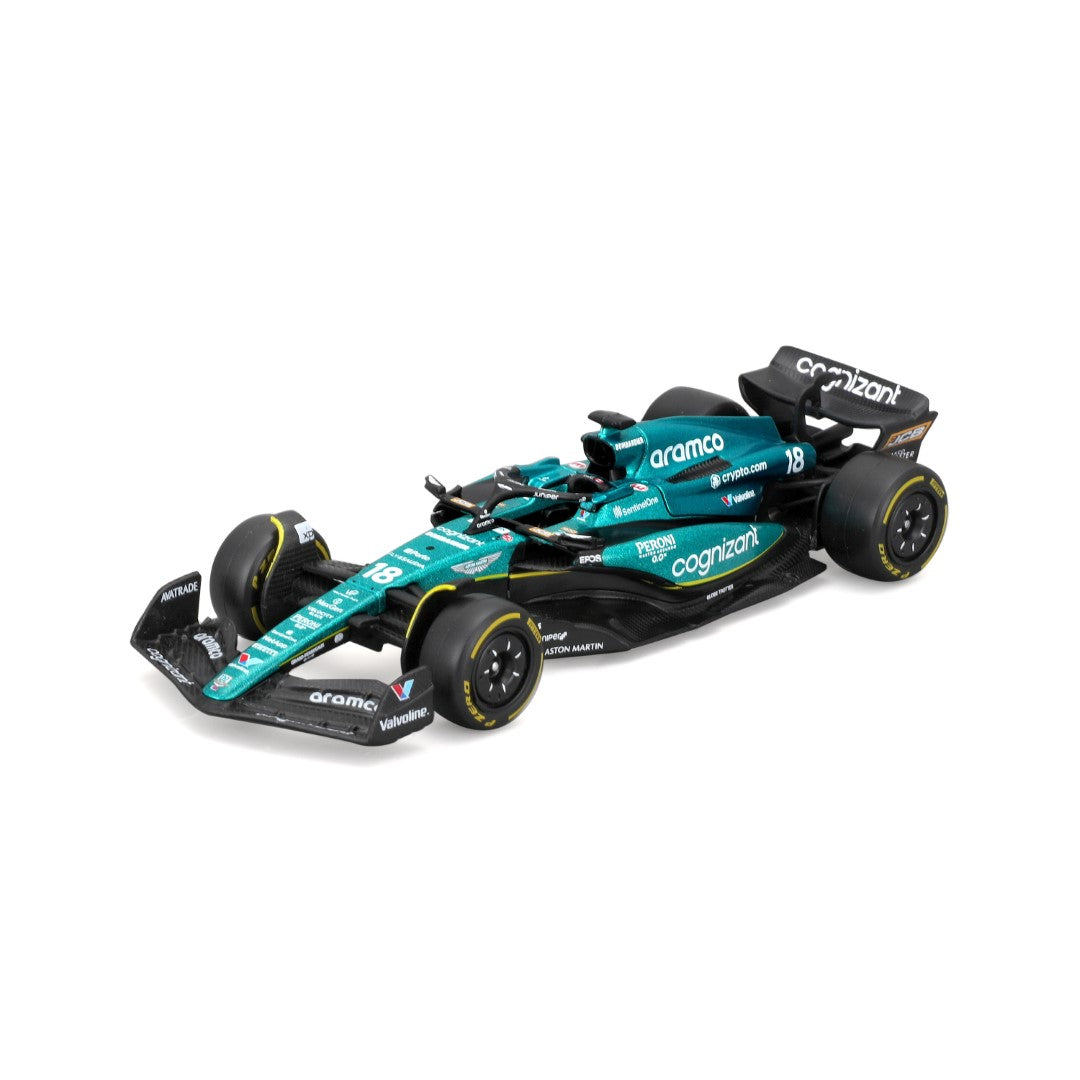 18-38190S Bburago Race F1 Aston Martin AMR23 #18  Stroll  1:43