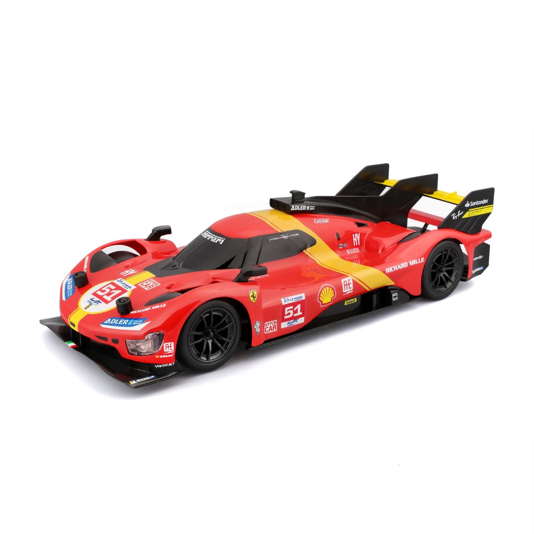 Bburago Maisto Tech Ferrari 499P LMH 2023 Le Mans Champion 1:16 radiocomando