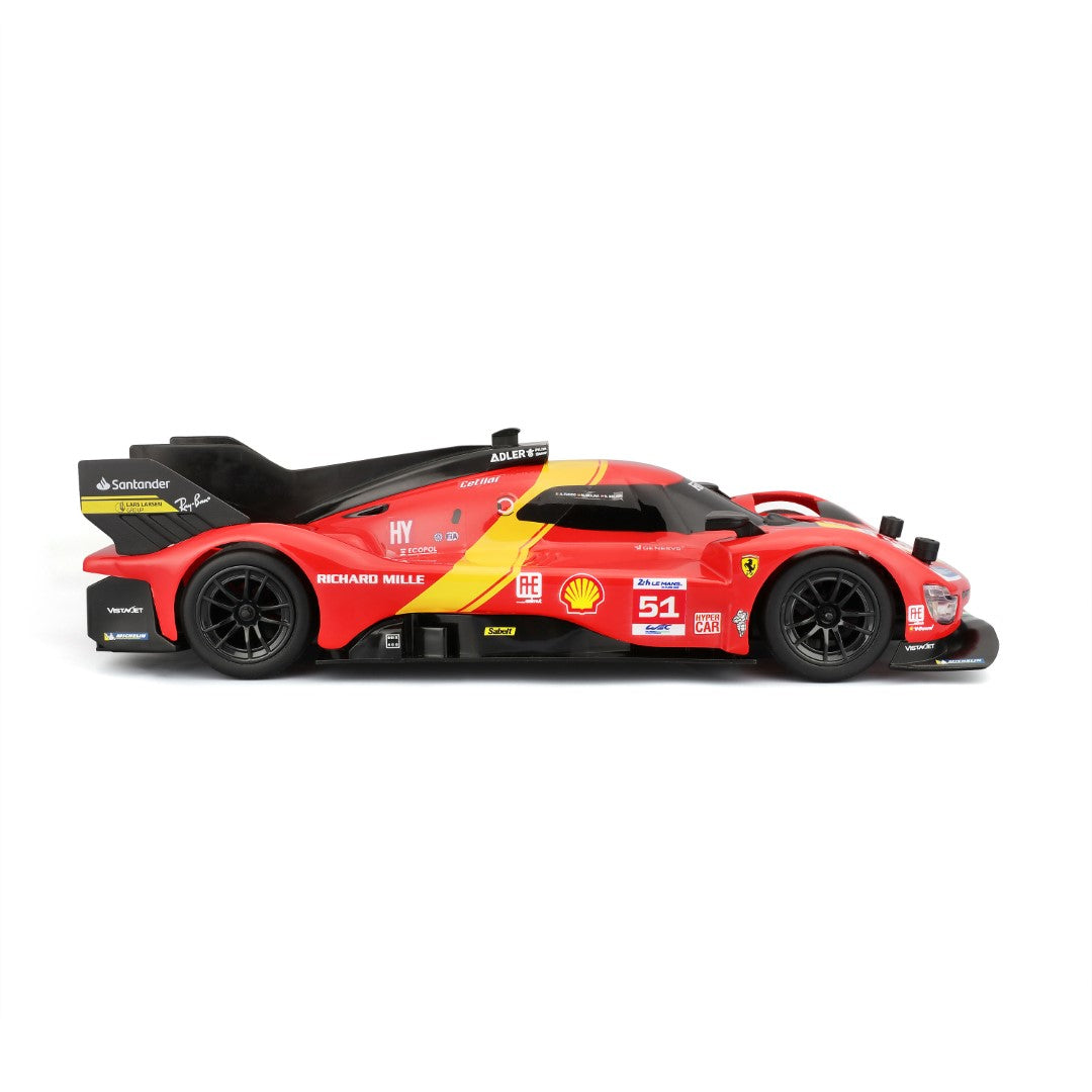 Bburago Maisto Tech Ferrari 499P LMH 2023 Le Mans Champion 1:16 radiocomando