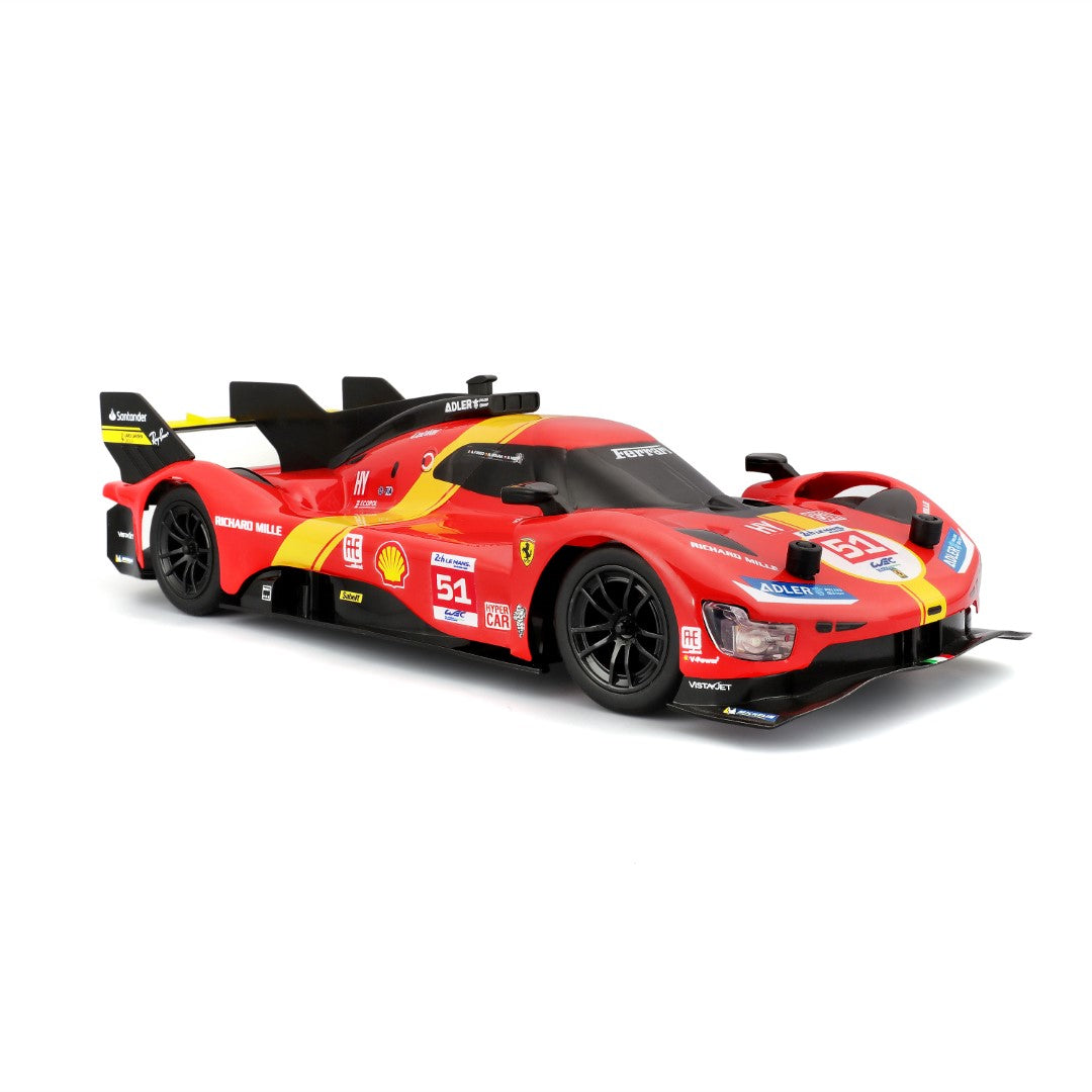Bburago Maisto Tech Ferrari 499P LMH 2023 Le Mans Champion 1:16 radiocomando