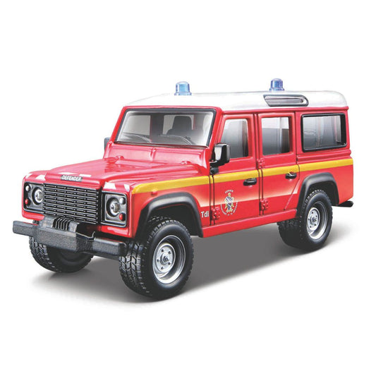18-32003 Bburago - Land Rover Defender 110 - Vigili del fuoco o Polizia 1:47