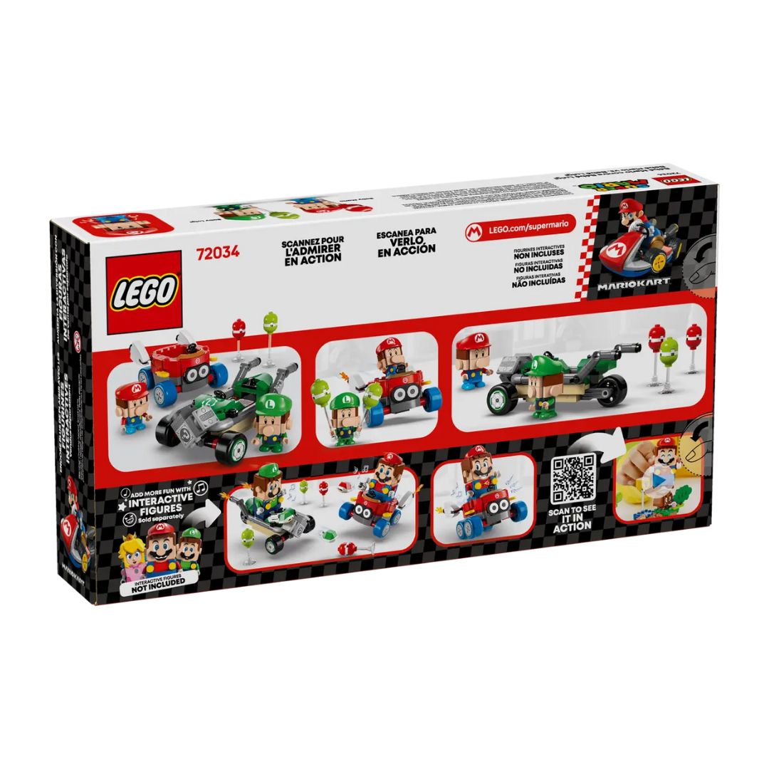 72034 LEGO Super Mario - Mario Kart: Baby Mario vs Baby Luigi