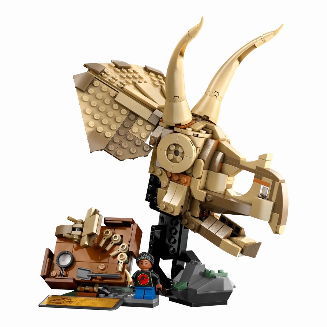 76969 LEGO Jurassic World - Fossili di dinosauro: teschio di Triceratopo