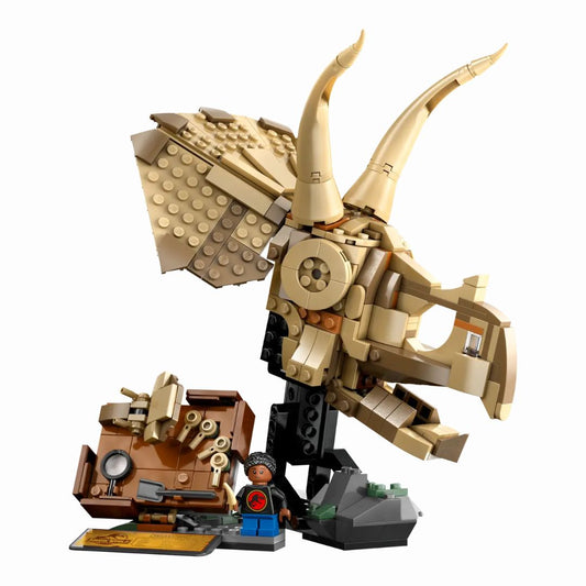 76969 LEGO Jurassic World - Fossili di dinosauro: teschio di Triceratopo