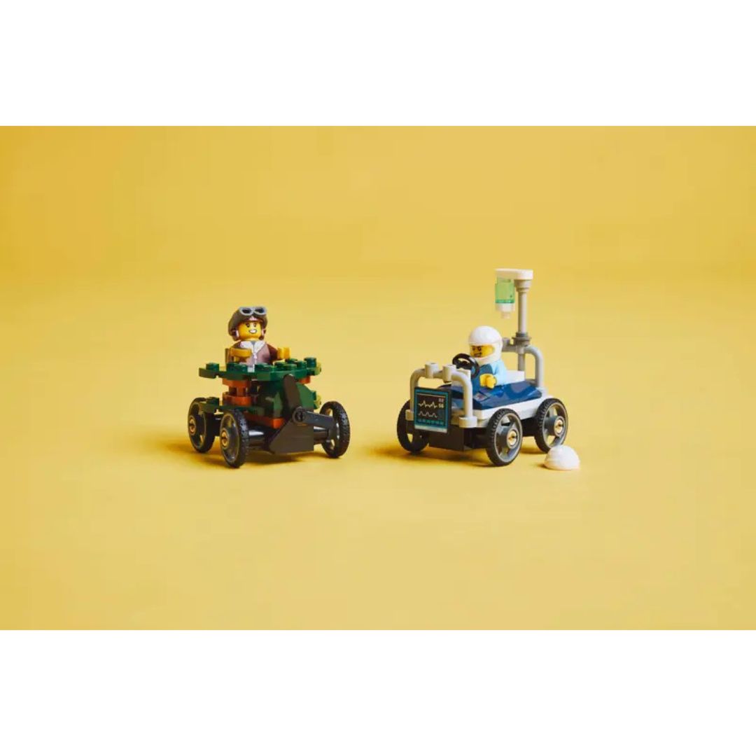 60459 LEGO City - Pack veicoli da corsa: aereo contro letto d'ospedale