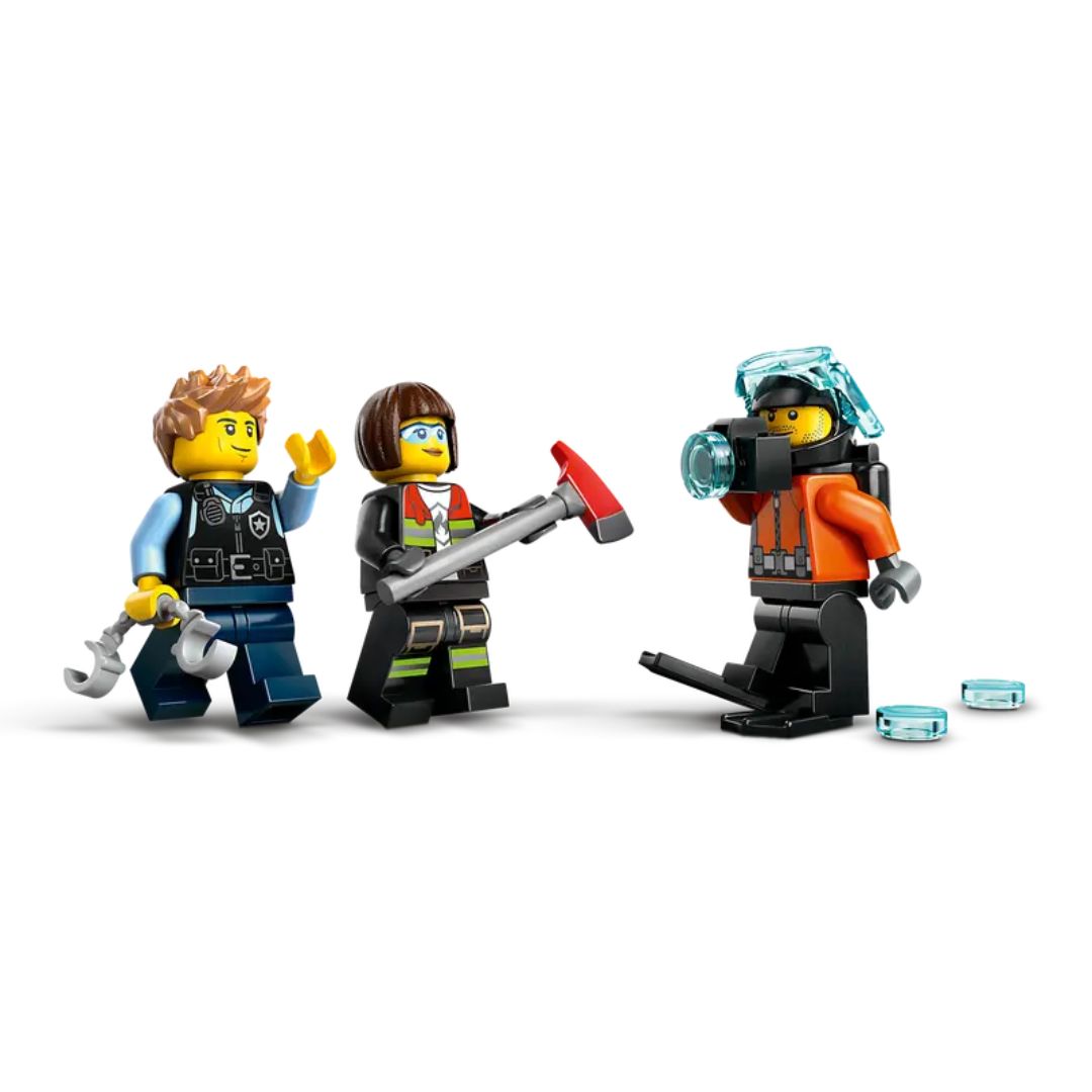 60462 LEGO City Great Vehicles - Elicottero, autopompa e sottomarino