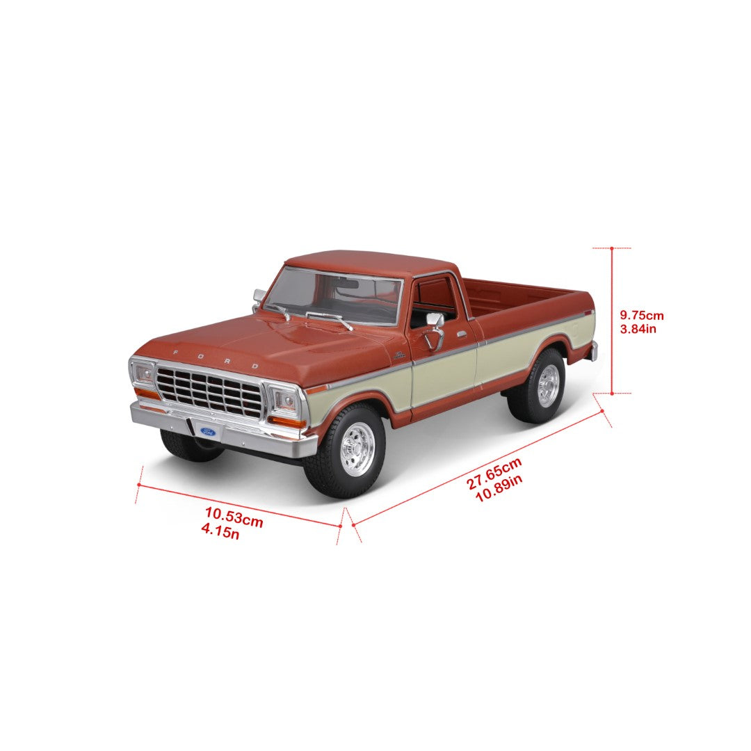 31462 BN Bburago Maisto - Ford F150 Pick-up (1979), marrone - 1:18