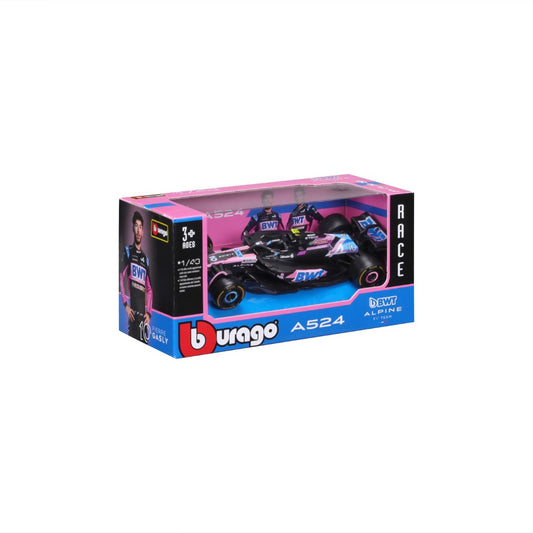 18-38219G Bburago Race F1  BWT Alpine A524  #10 (Gasly) - Scala 1:43