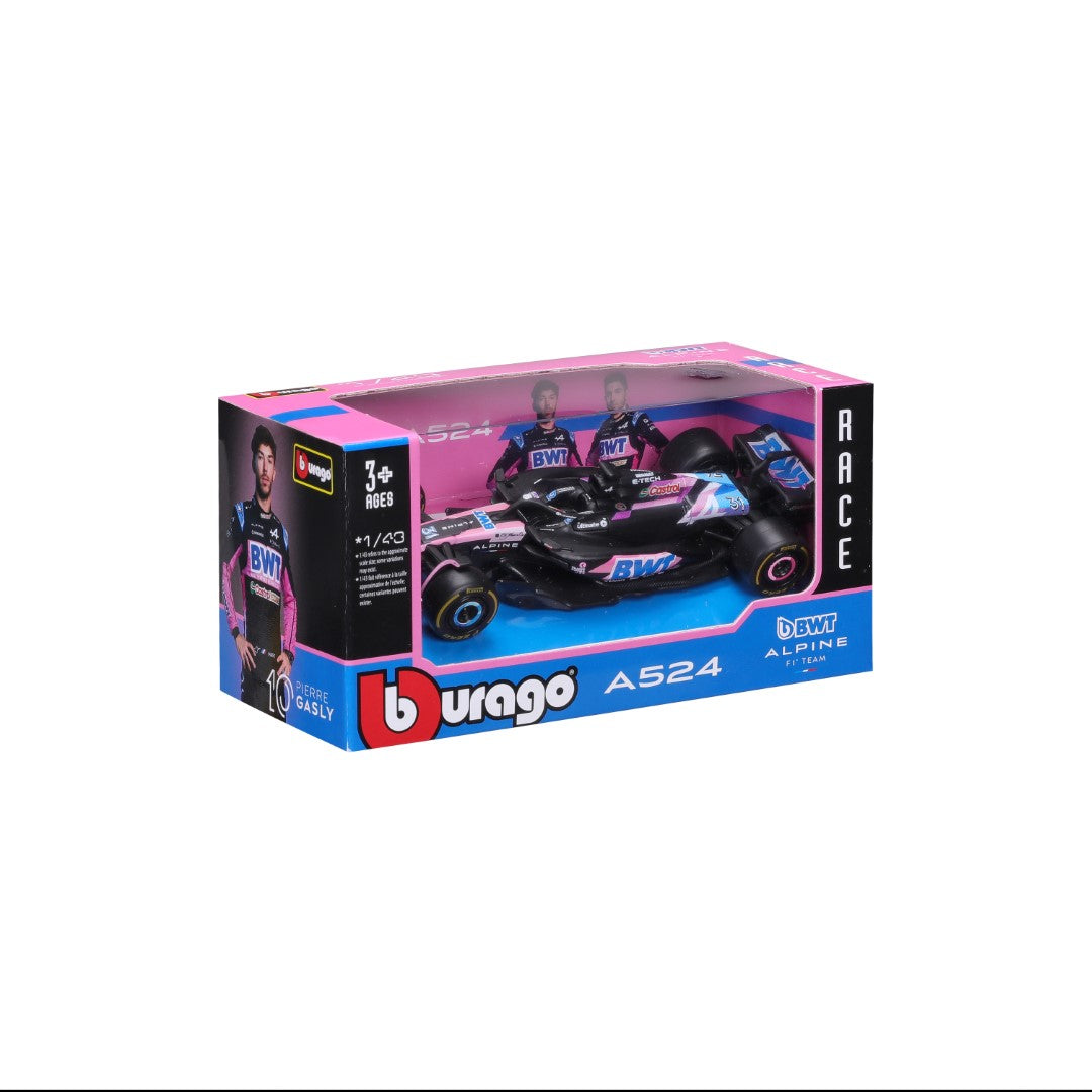 18-38219O Bburago Race F1  BWT Alpine A524  #31 Ocon - Scala 1:43