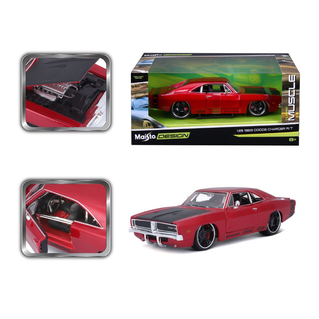 32537 Bburago Maisto Design - Dodge Charger R/T (1969) - 1:25