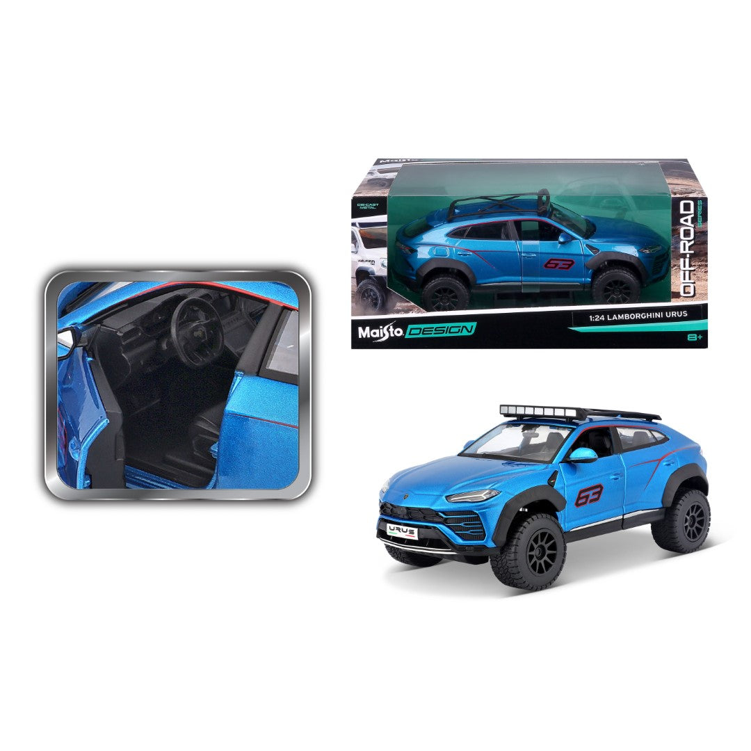 32533 Bburago Maisto Design - Lamborghini Urus, blu - Scala 1:24