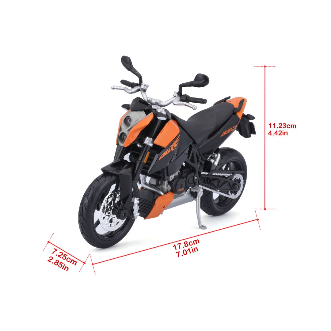 31101 20-09265 Bburago Maisto - KTM 690 Duke, arancione e nero - Scala 1:12