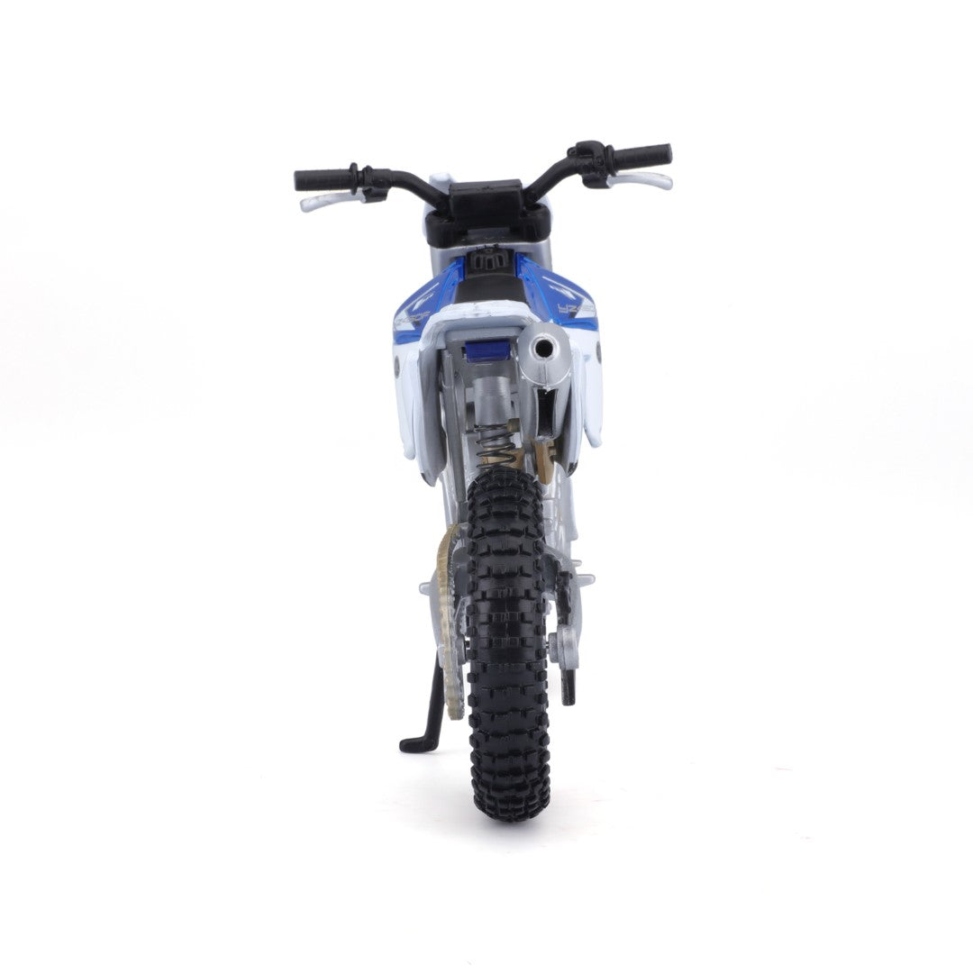 20-13021 Bburago Maisto - Yamaha YZ450F, blu e bianca - Scala 1:12