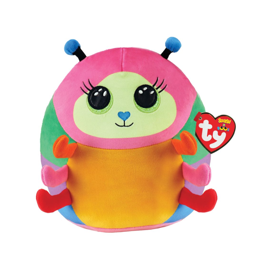 T39237 Ty - Squish a Boos - Cuscino peluche Bruco - Nessa 22 cm