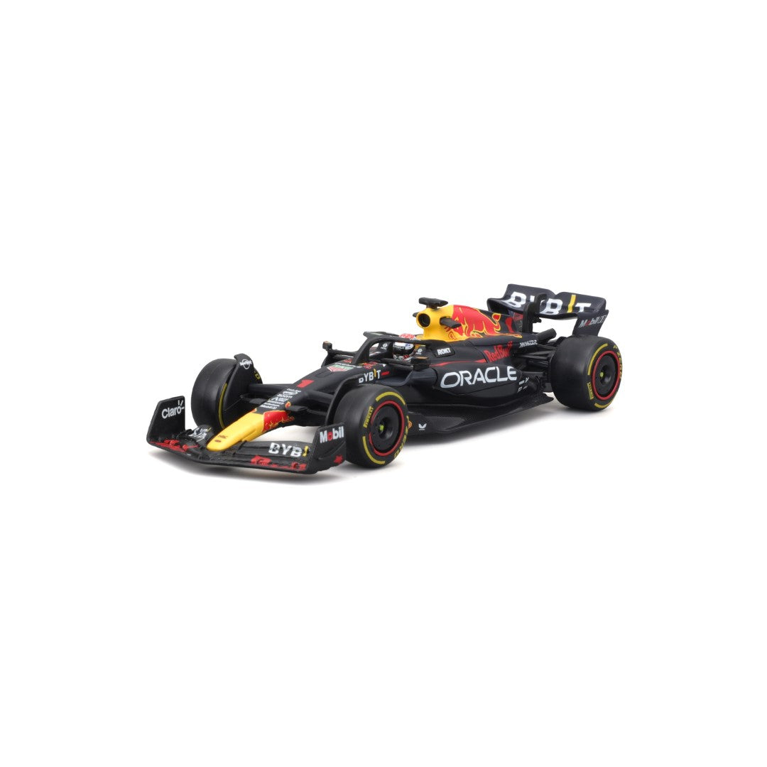 18-38083 Bburago Race F1  Red Bull Racing RB19 #1 Verstappen, con casco - 1:43