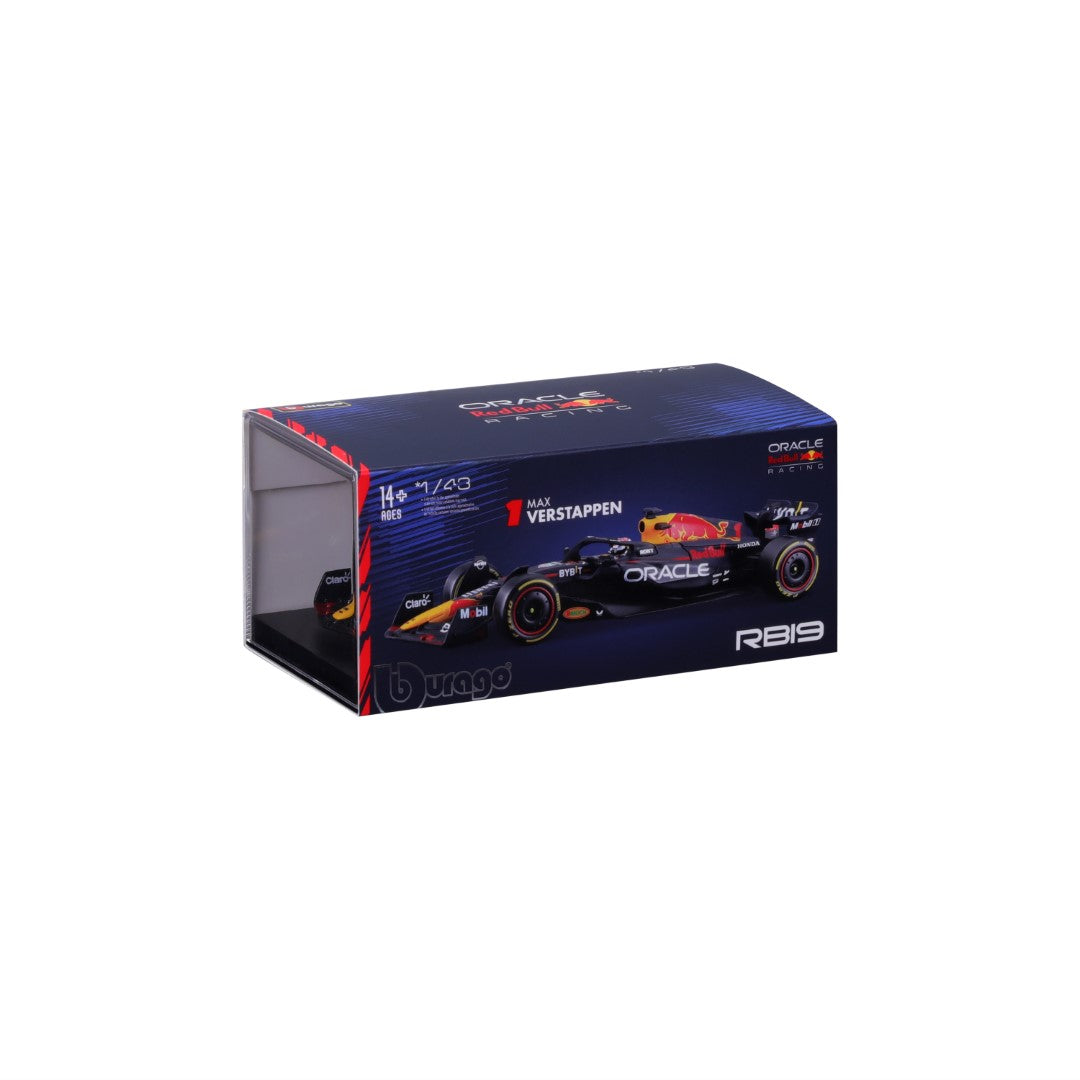 18-38083 Bburago Race F1  Red Bull Racing RB19 #1 Verstappen, con casco - 1:43