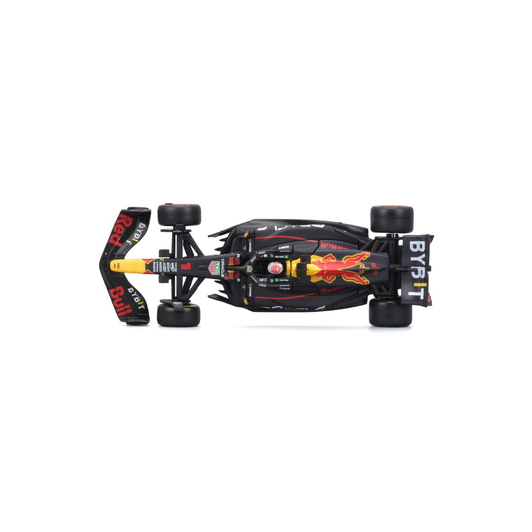 18-38083 Bburago Race F1  Red Bull Racing RB19 #1 Verstappen, con casco - 1:43